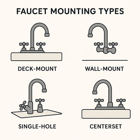 Faucet Mounting Types & Why Alignment Matters